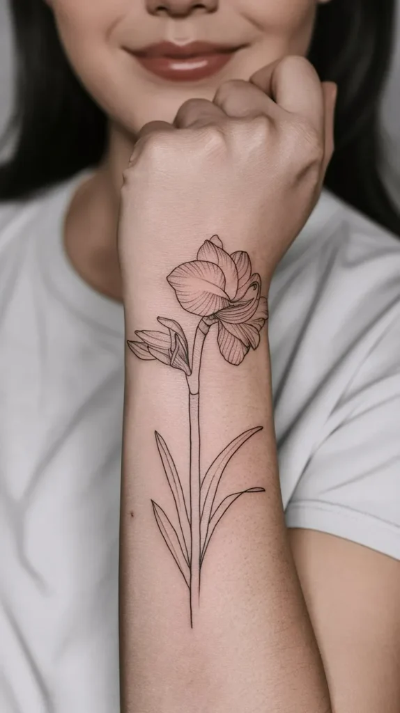 11 Amaryllis Tattoo Ideas for Flower Enthusiasts