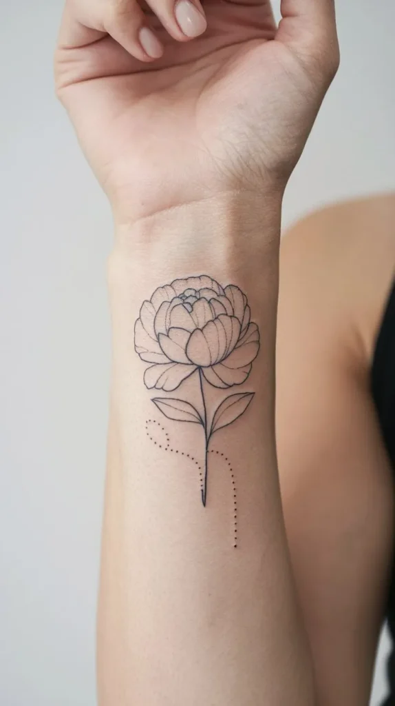 11 Peony Tattoo Ideas for a Beautiful Design