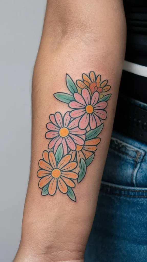 10 Flower Forearm Tattoo Ideas for a Colorful Design