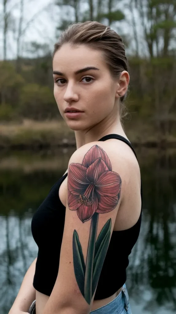 11 Amaryllis Tattoo Ideas for Flower Enthusiasts