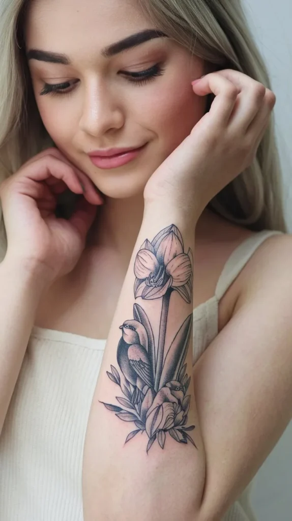 11 Amaryllis Tattoo Ideas for Flower Enthusiasts