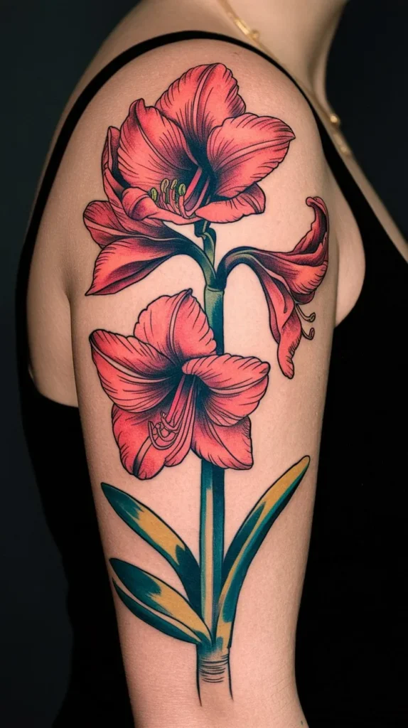 11 Amaryllis Tattoo Ideas for Flower Enthusiasts