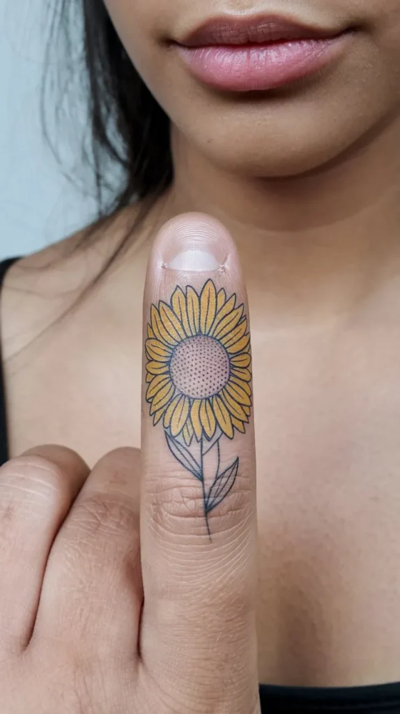 11 Small Sunflower Tattoo Ideas for a Bright Design