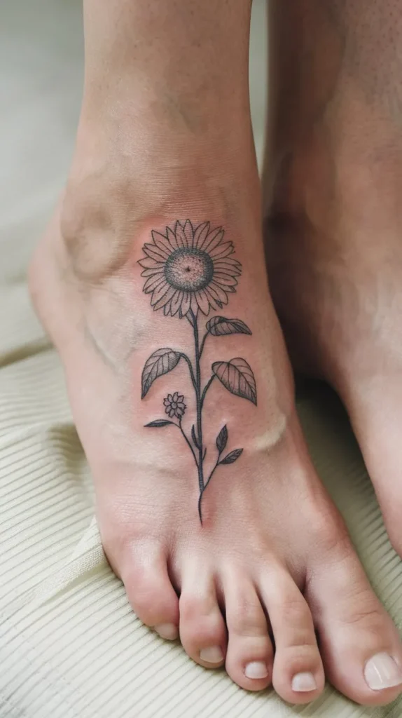 11 Small Sunflower Tattoo Ideas for a Bright Design