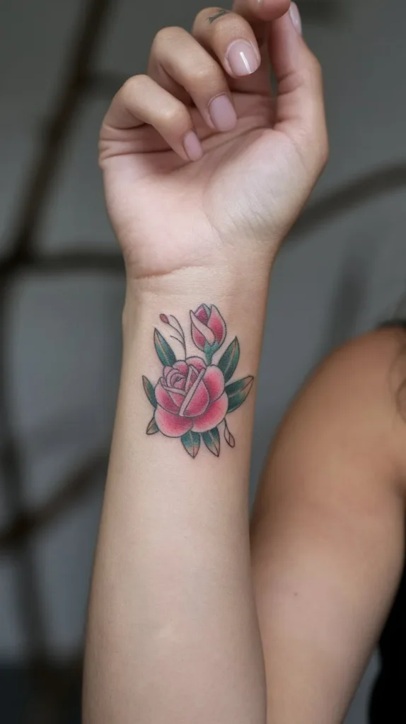 10 Colorful Flower Tattoos to Add Some Color to Your Life