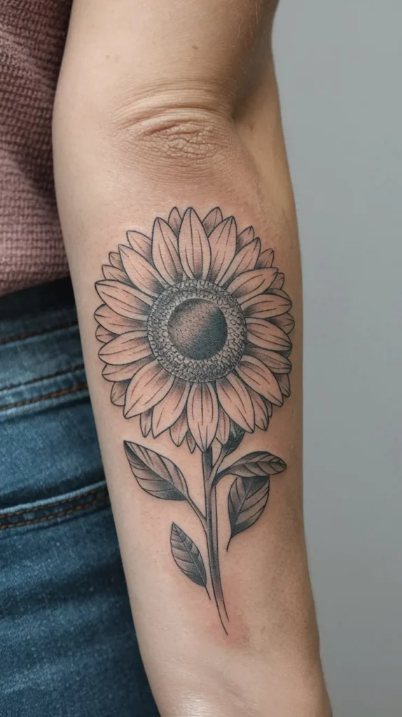 11 Small Sunflower Tattoo Ideas for a Bright Design