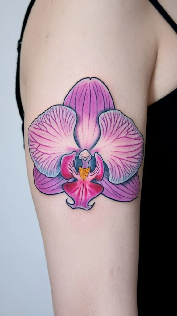 10 Colorful Flower Tattoos to Add Some Color to Your Life