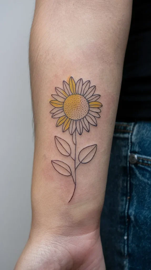 11 Small Sunflower Tattoo Ideas for a Bright Design