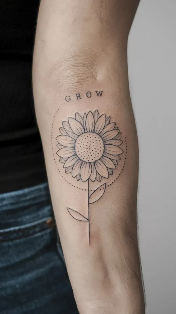 11 Small Sunflower Tattoo Ideas for a Bright Design