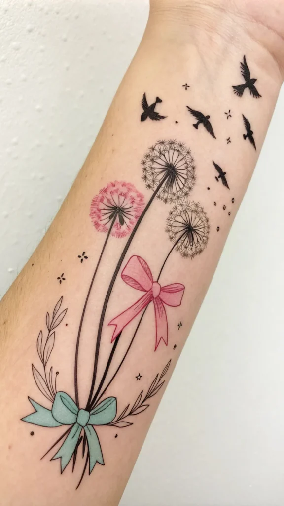 10 Dazzling Dandelion Bird Tattoo Ideas for a Whimsical Design