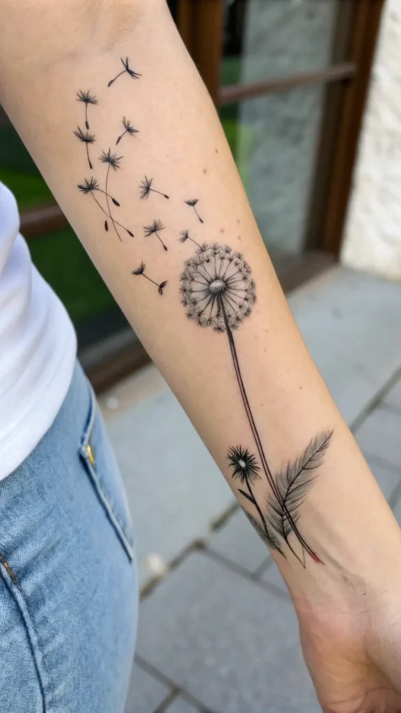 10 Dazzling Dandelion Bird Tattoo Ideas for a Whimsical Design