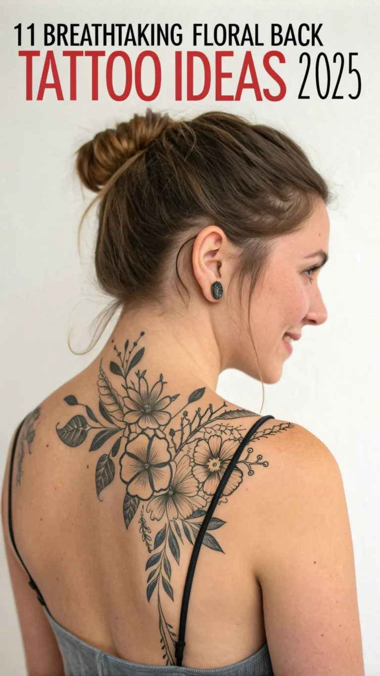 11 Breathtaking Floral Back Tattoo Ideas to Inspire Your Next Ink