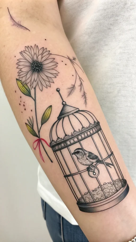 10 Dazzling Dandelion Bird Tattoo Ideas for a Whimsical Design