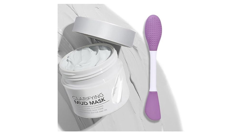hyaluronic clay mask application